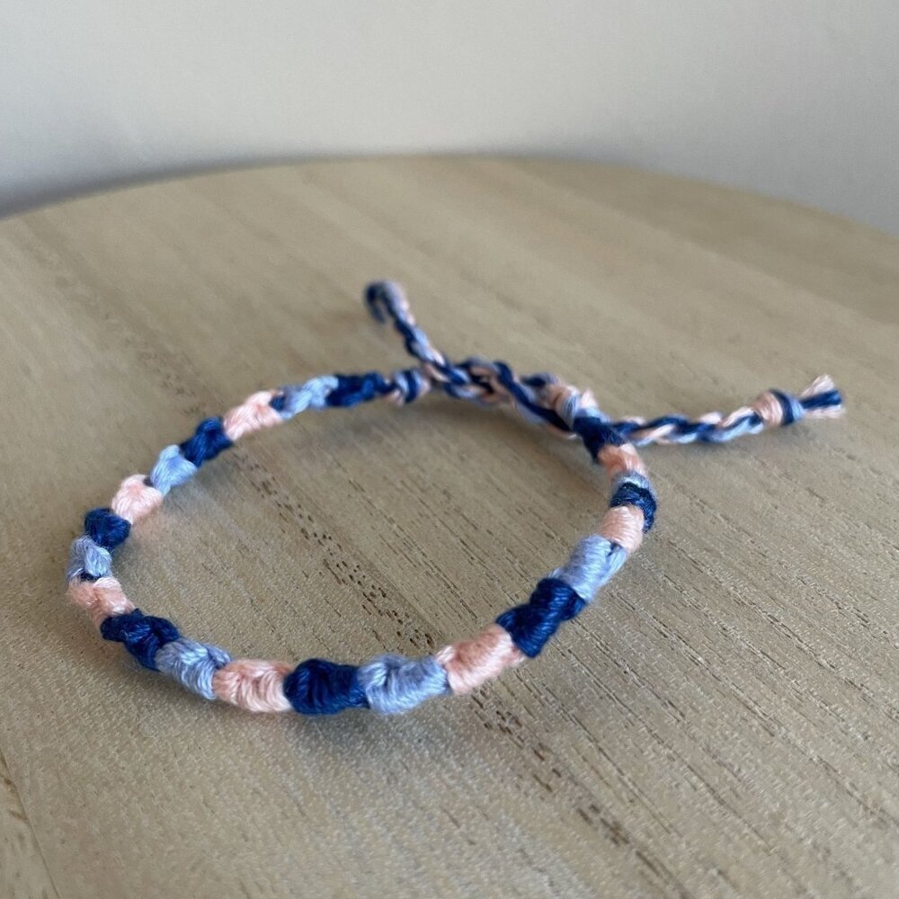 Amiyah Bracelet, anklet, trendy, comfortable, tie, embroidery thread, woven, gif